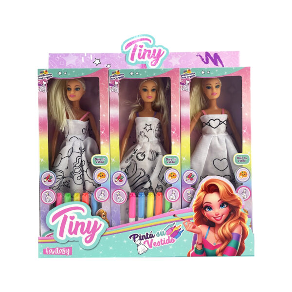 Juguete Muñeca Tiny para Pintar Art 55035