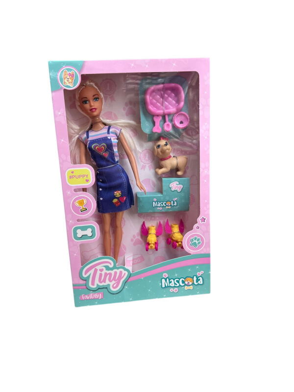 Juguete Muñeca Tiny Mascota Art 55034